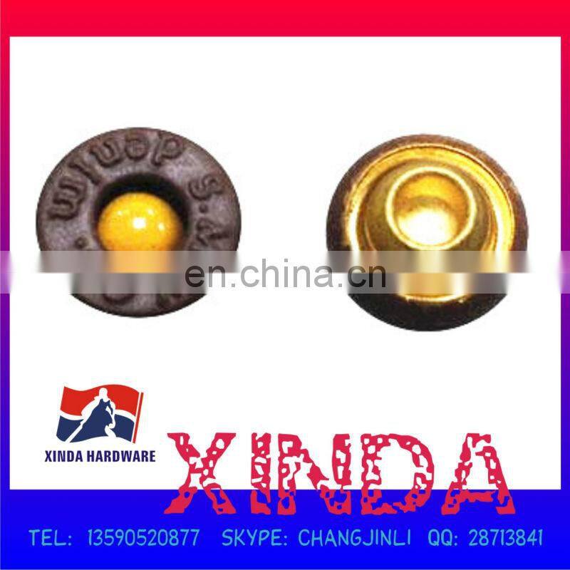 8mm Delicate 2-in-1 Custom Fashion Metal Rivets of Factory to Buyer for Garment, Clothing, Hats and Bags