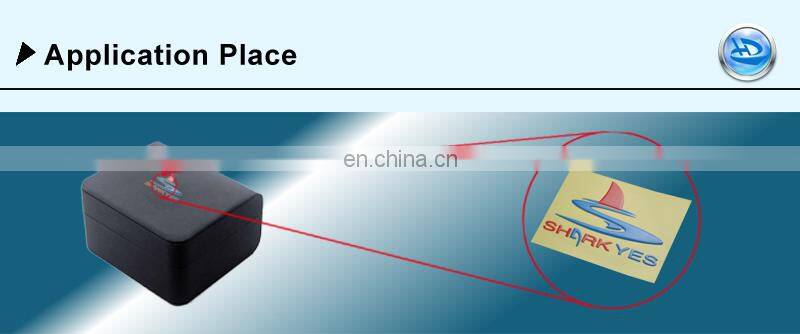 1.2mm Thick Embossed Flexible 3D Seperated Letters Plastic Sticker With Red And Blue Color