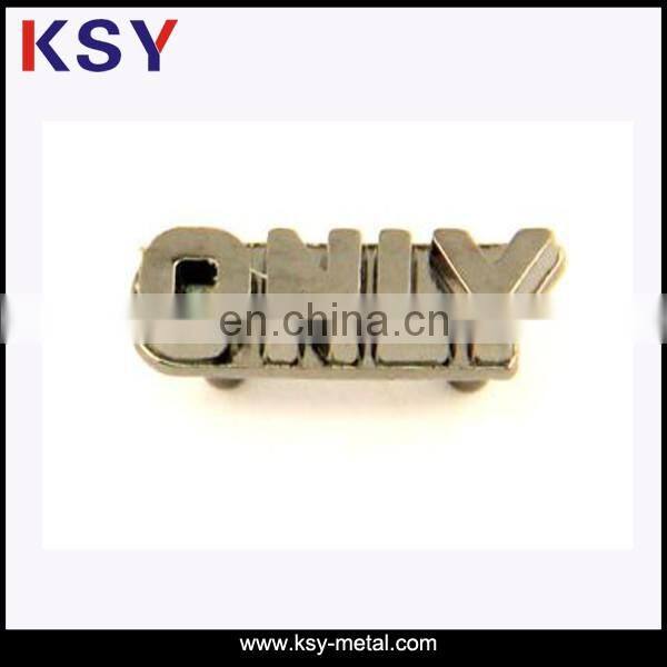 Shiny rose gold metal label / metal tag for Handbags & Germents