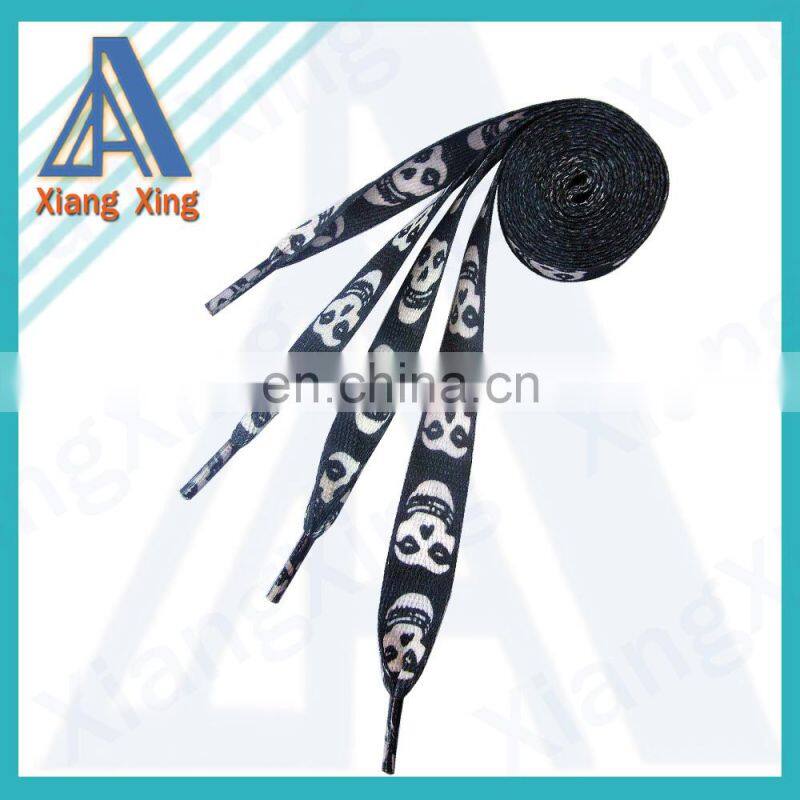 100% polyester flat any patterns shoelaces/twill tape shoelaces