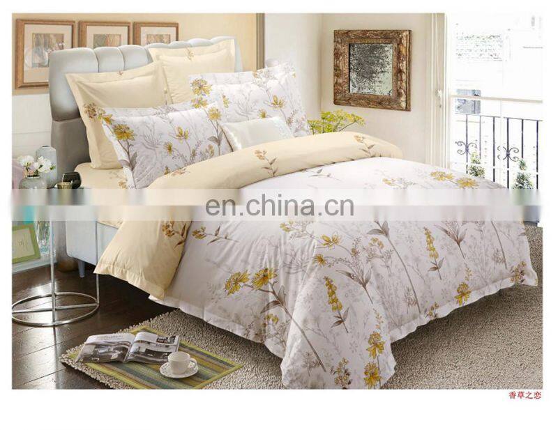 Duvet Cover Set cheap Microfiber feather printed bedding set