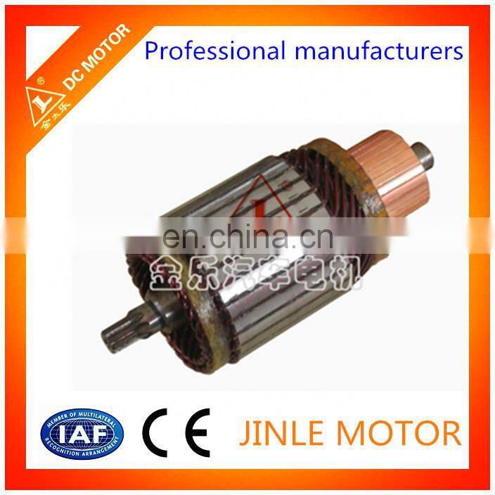 Small armature of dc fan