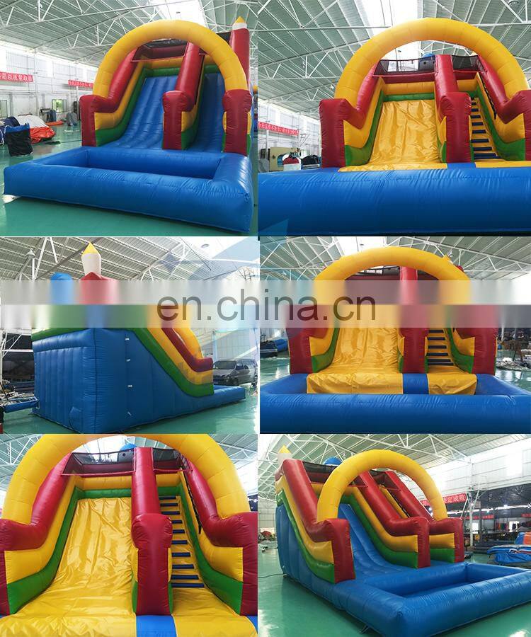 Large Inflatable Water Slide With Pool For Kids / Adults Amusement Inflatable Pirate Ship