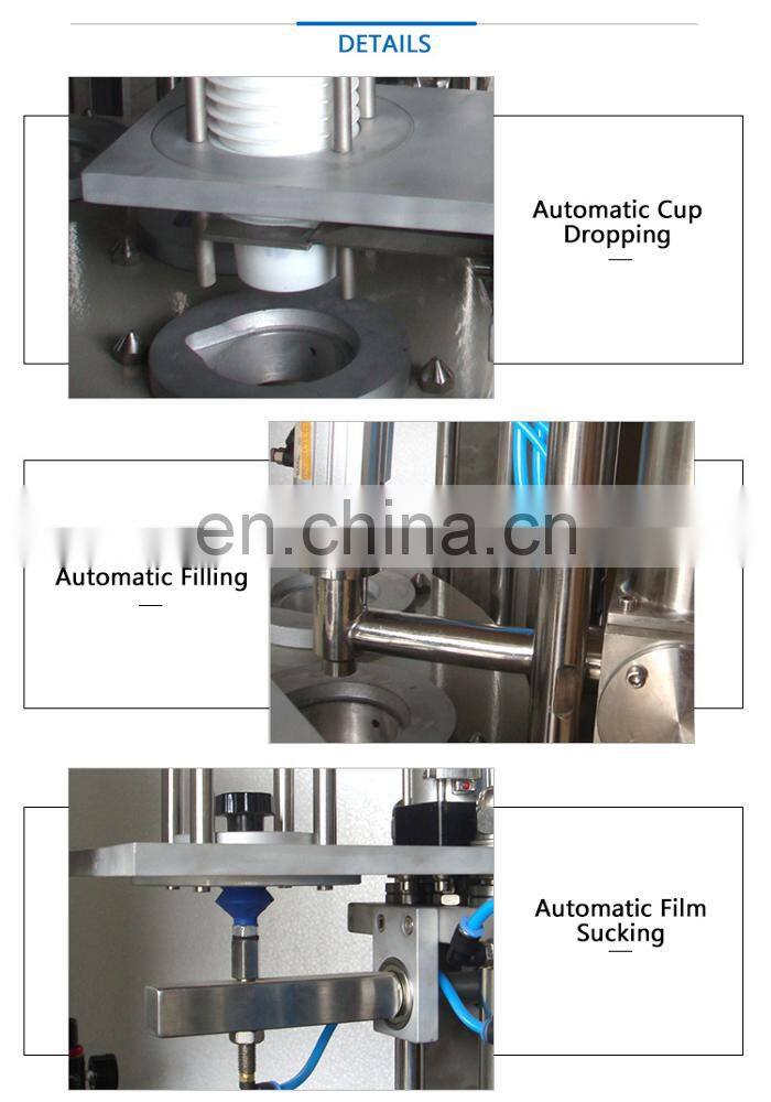 Rotary Cup filling and sealing machine
