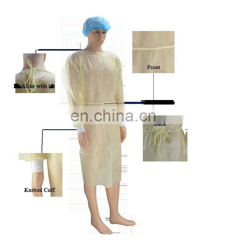 Isolation Gowns Disposable SMS Gown Level 1 2 Medical CE Sterile Surgical PP