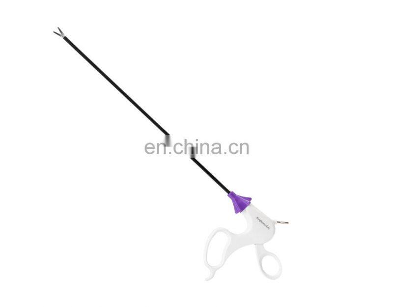 Disposable laparoscopic laparoscopic curved surgical needle holder laparoscopic instrument Scissors