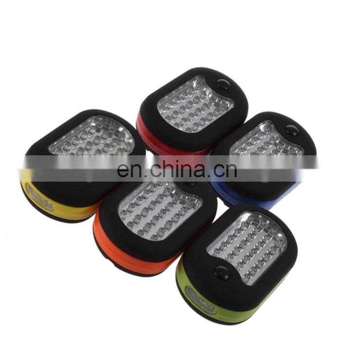 Camping Decorative Light 27 24+3 LED White Working LED Flashlight Magnetic Hook Hanging Camping Light