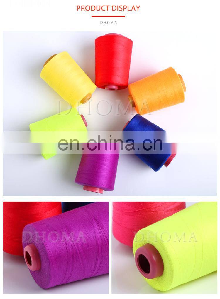 Manufacturer industrial 100% spun polyester bag sewing thread 20/2