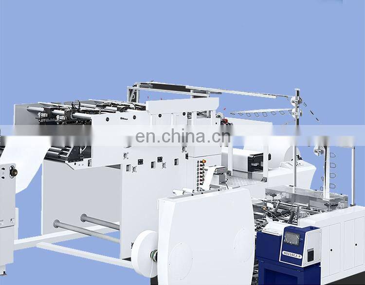 High Speed Automatic Paper Bag Making Machine  With Handle from China Professional Manufacture in good quality