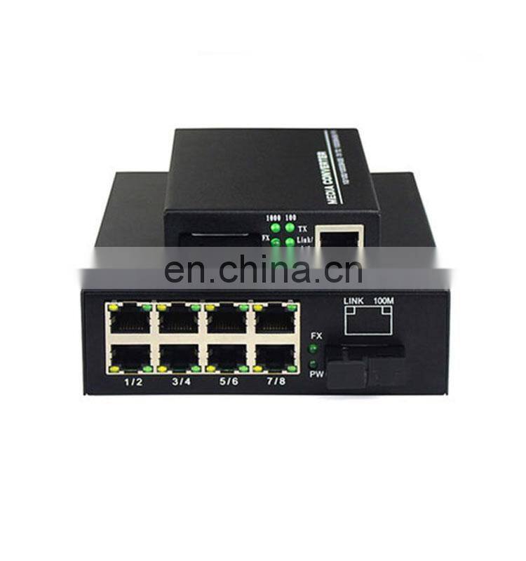 fiber optic media converter rj45 sc connector communication