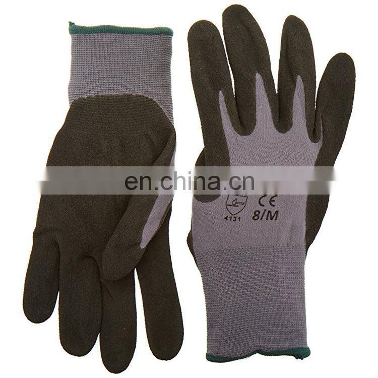 Chinese Real Manufacturer Knit Gloves Bulk Sandy Nitrile Garden Dipping Gloves For Chemical Resistant