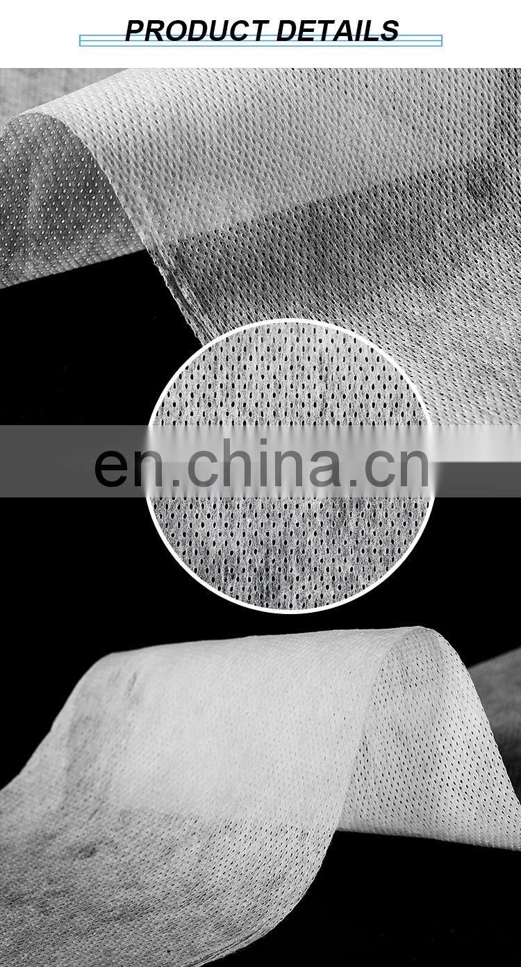Factory price washcloth clean up stained cloth roll  nonwoven fabric hot air non woven fabric for baby diapers