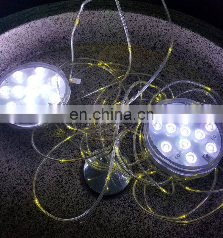 RGB Pond Light for Wedding Party Pool Multi Color Battery Powered Vase Based Floral Lamp Submersible LED Lights Waterproof