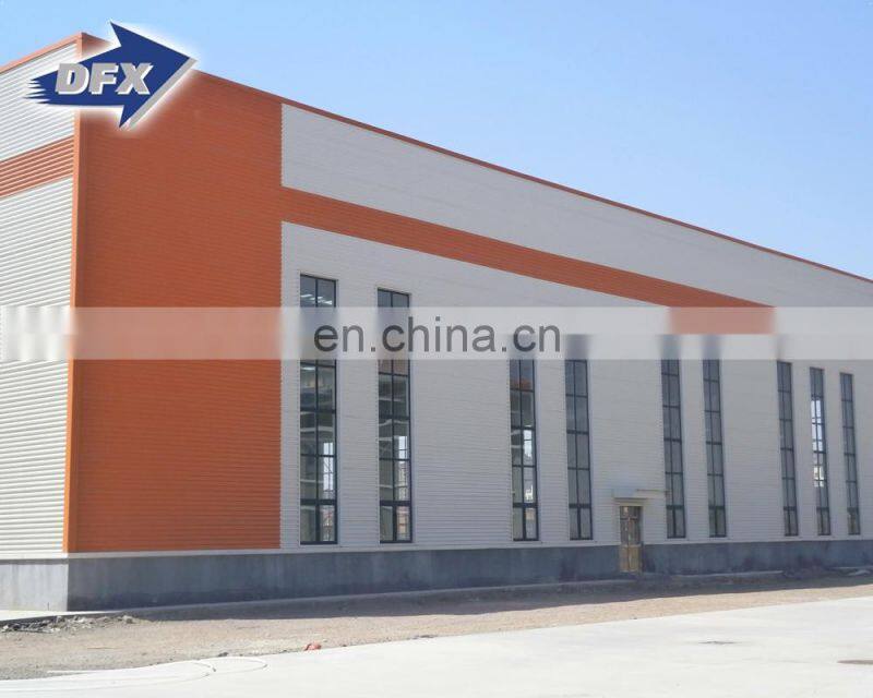 Qingdao clear span high rise pre engineering fabric steel structure workshop modular building