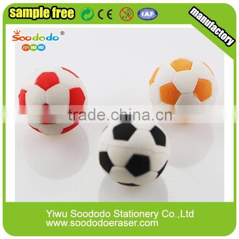 Cheap promotional eraser football shaped eraser