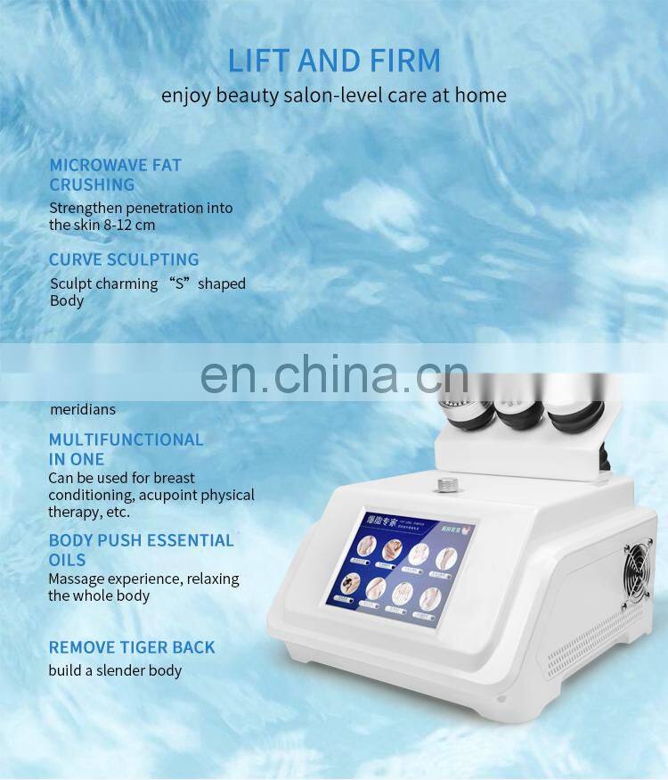 3 IN 1 Body Shaping Machine Microwave+Microcurrent+Vacuum Negative Pressure Weight Loss Device Body Physiotherapy Massage
