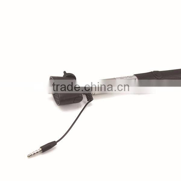 2015 Extendable Wired Selfie Stick Z07-5 plus Handheld Telescoping Monopod Built-in Shutter With Mount Clip Phone