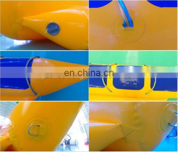 Inflatable Fly Fishing Boat with Three Tubes Inflatable Banana Boat Water Play Equipment