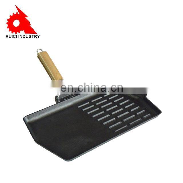 Hot wholesale square cast iron charcoal bbq grill