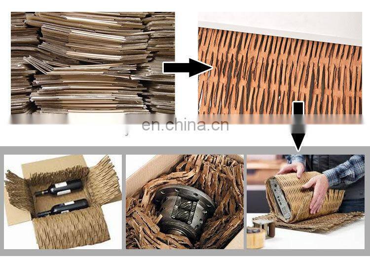 Waste corrugated cardboard carton box shredder shredding machine