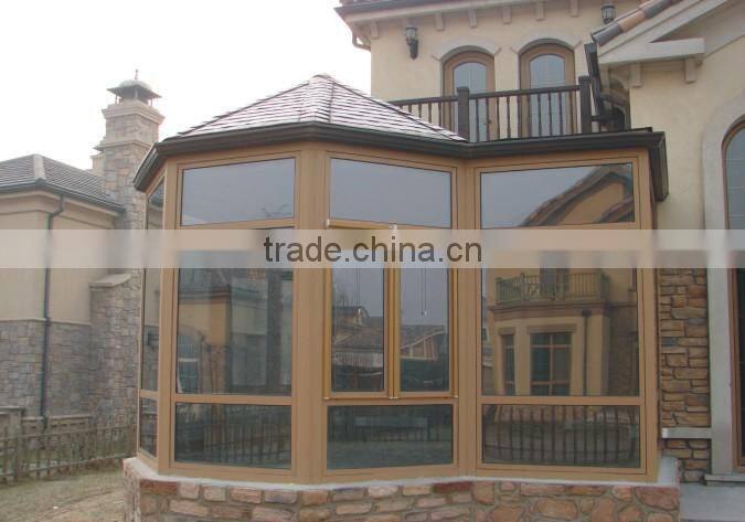 High quality aluminum thermal break profile for side hung window of powder coating