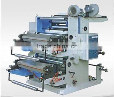 Two Colour Plastic Film Flexographic Printing Machine
