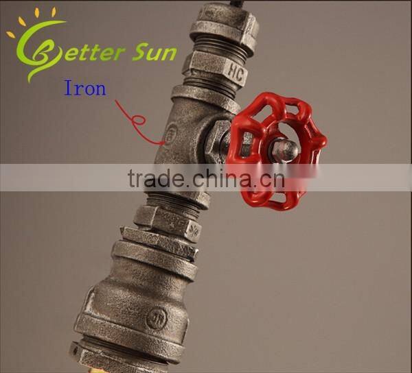 Loft Retro DIY Industrial Water Pipe Metal Pendant Lights Lamps