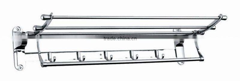 Stainless steel movable towel rack