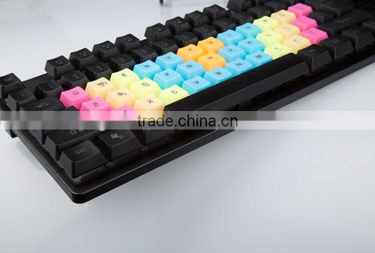 Factory Professional Wired RGB Colrful Backlit Gaming Keyboard
