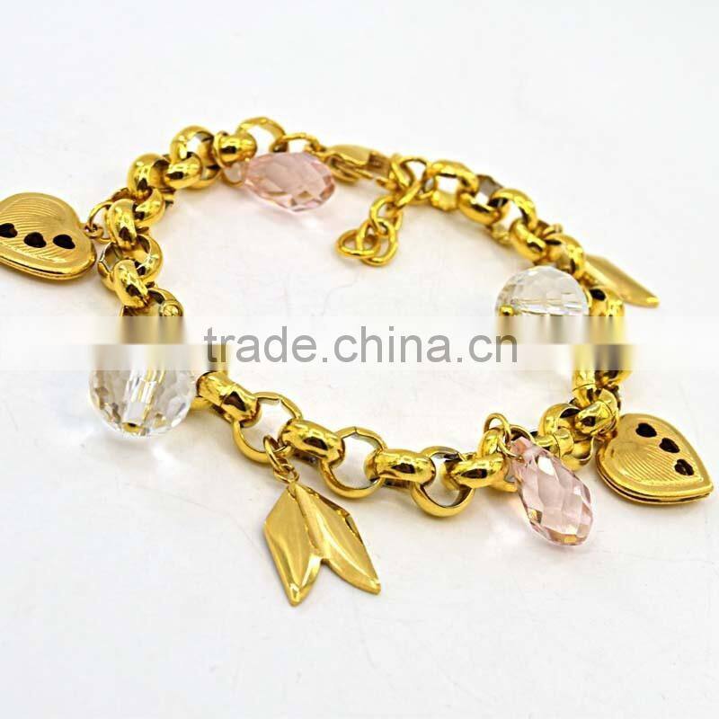 New Gold Chain Design Girls Gold Plated Jewelry Fashion Bracelet