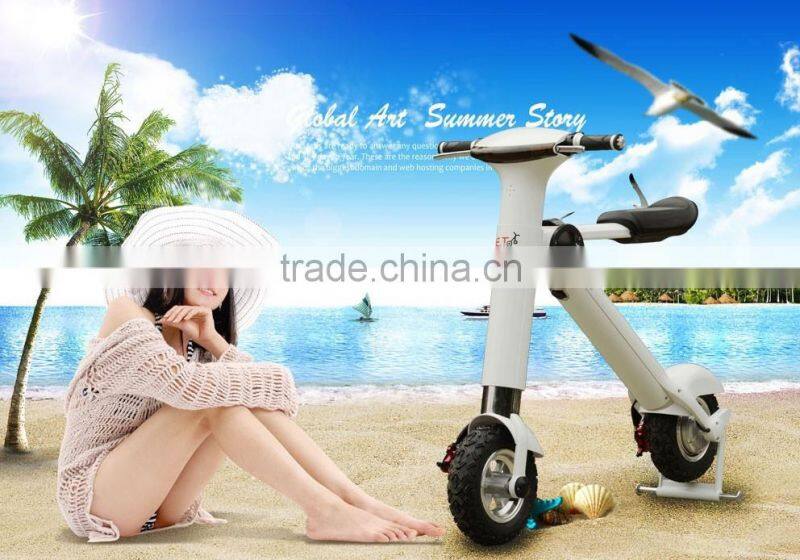 NEW products 2016 innovative product 350w electric bike foldable, electric scooter bluetooth,electric skateboards and scooter