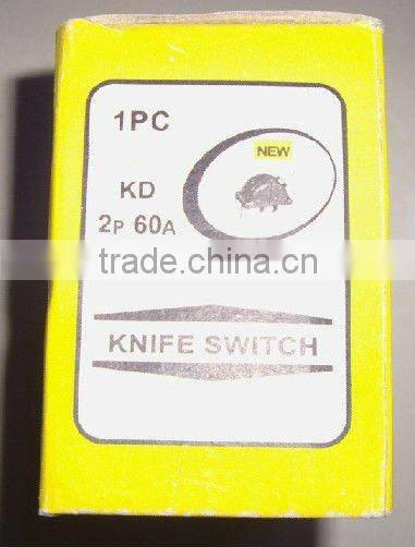 knife switch 2 pole double thrown 60A/600V