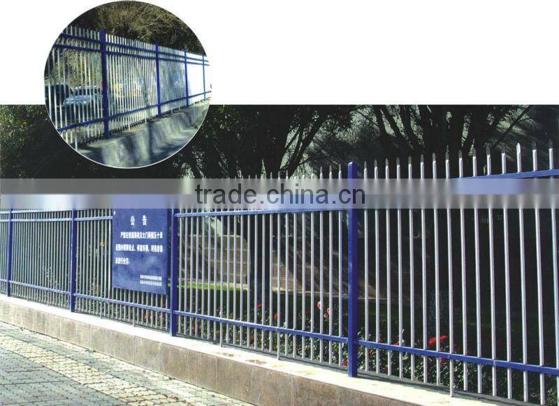 Hot dip galvanised tubular metal fence panel