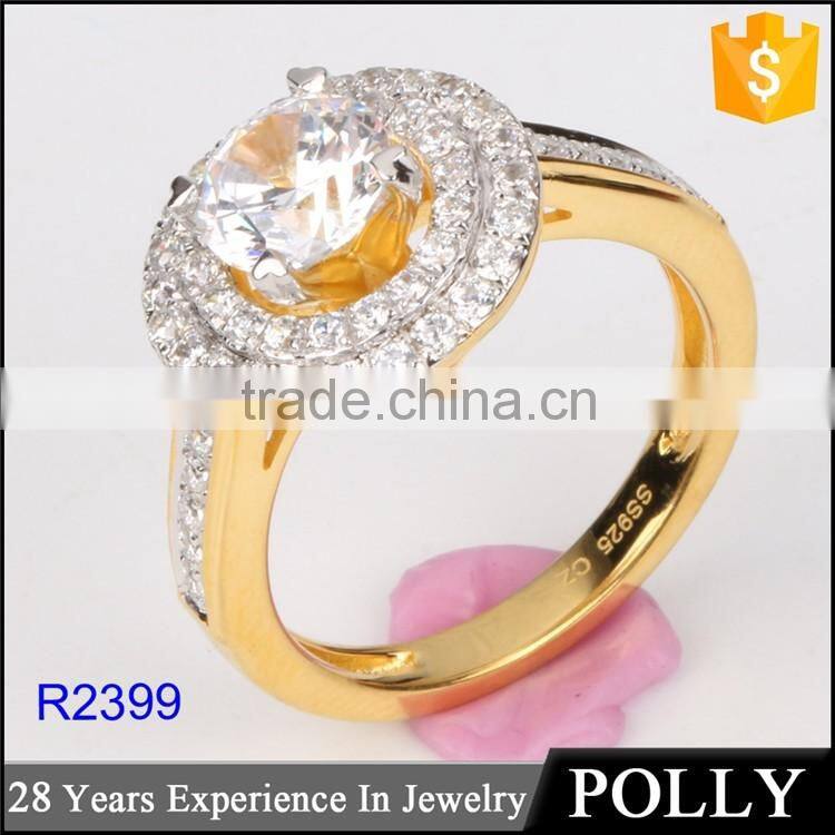 Luxury flower shap diamond 925 silver ring for women 10 years experience wholesale