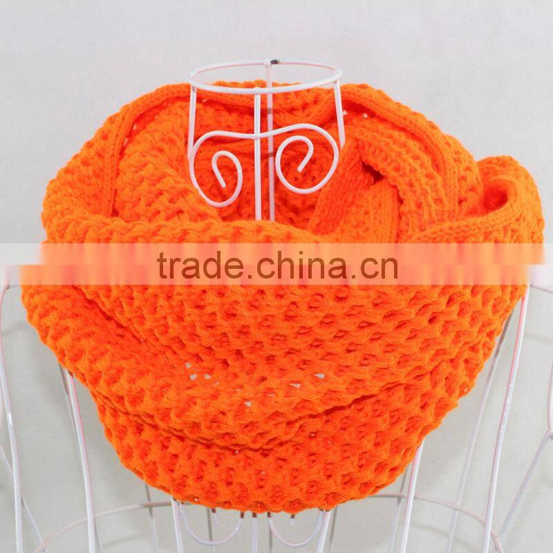 2014 Winter Newest White Warm Acrylic Circle Loop Scarf