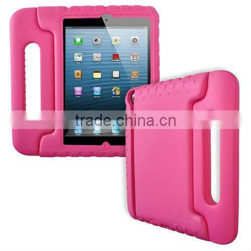 Soft EVA Foam Kids Child Proof Hot Pink Kickstand Case for iPad mini
