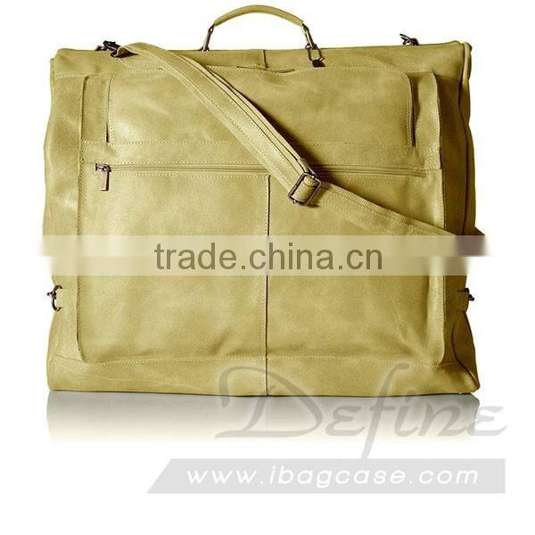 Leather Garment Bag Distressed Custom High Quality Suit Bag for Men