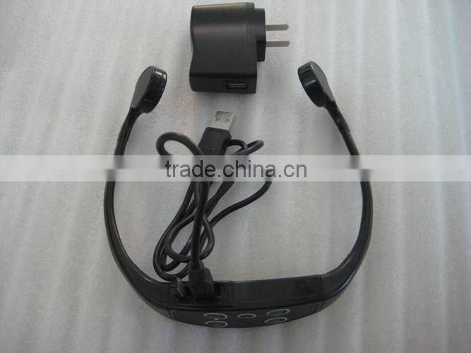 4GB Waterproof Bone Conduction Headset Sports Headset Mp3 with USB 2.0 Port
