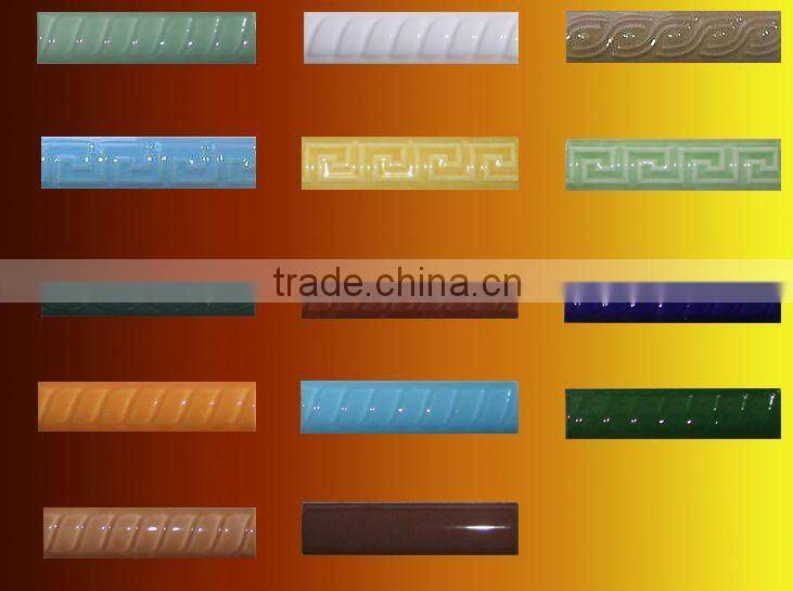 100x25mm ceramic cordon border tile