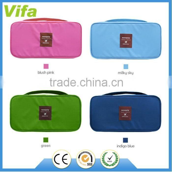 Women Girl Travel Cosmetic Makeup Toiletry Wash Storage Case Underwear Bra Lingerie Bag Organizer