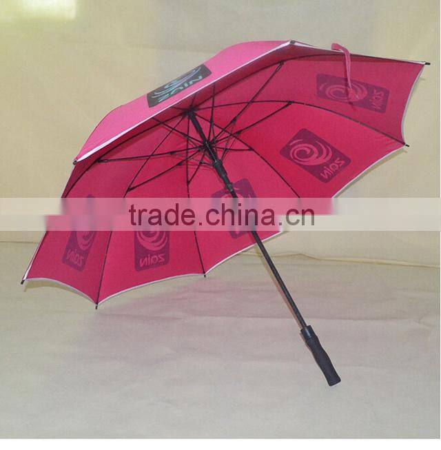 27 inch straight windproof advertising golf umbrella