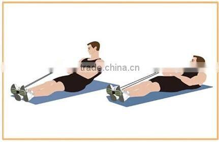 (120505)New Pedal Resistance Bands Slimming Fitness Wall Pulley Yoga Rope Latex Home Gym