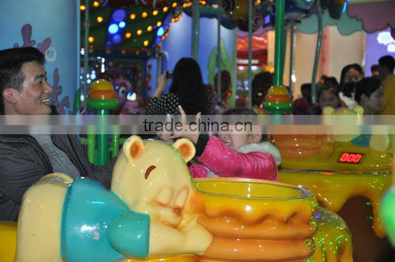 bear and honey, coffee cup, turning cup, indoor amusement park, cheap kids rides