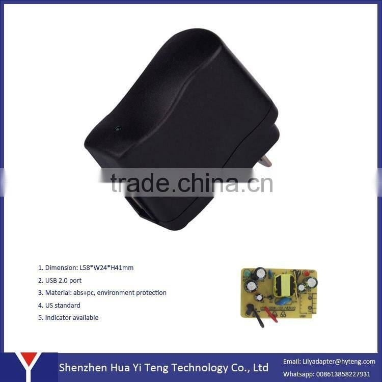 AU UK US EU Plug 5v 0.5a usb Power Adapter
