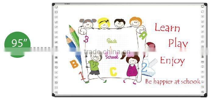 usb magnetic glass whiteboard iq board interactive smart non-glare magnetic glass 2 user writing board