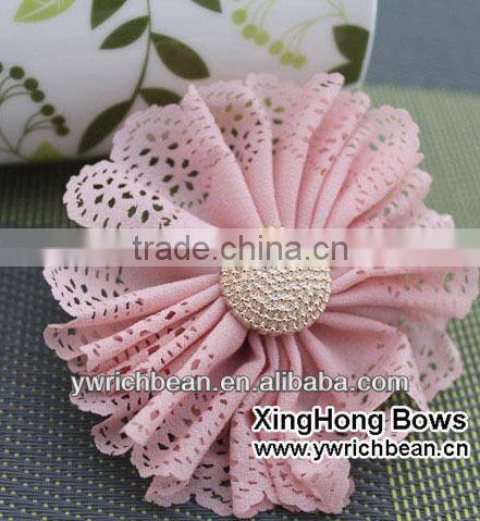 new styles! hot-sales handmade kids shabby flower with clip !cute girl hair flower clips ! hair flower clips for kids SF-177