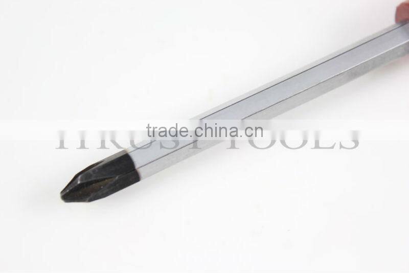 Transparent Plastic Handle Black Bit Screwdriver SD1058