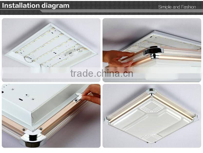 2016 high quality modern ceiling light 520X520mm 30W to 60W