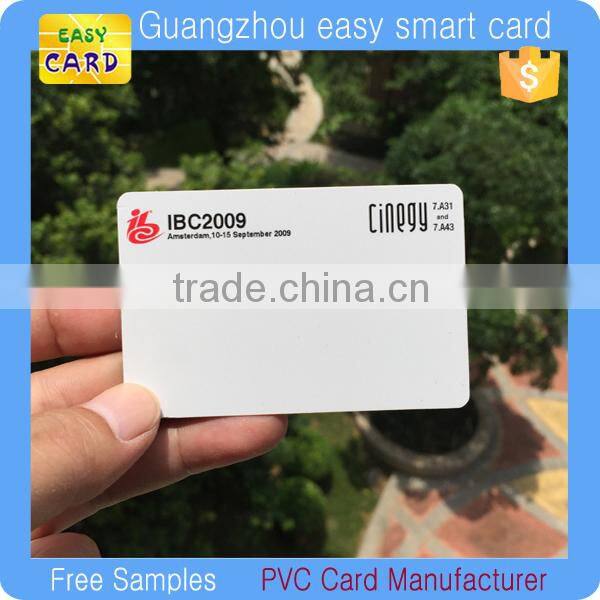 125khz plastic blank dual frequency rfid card