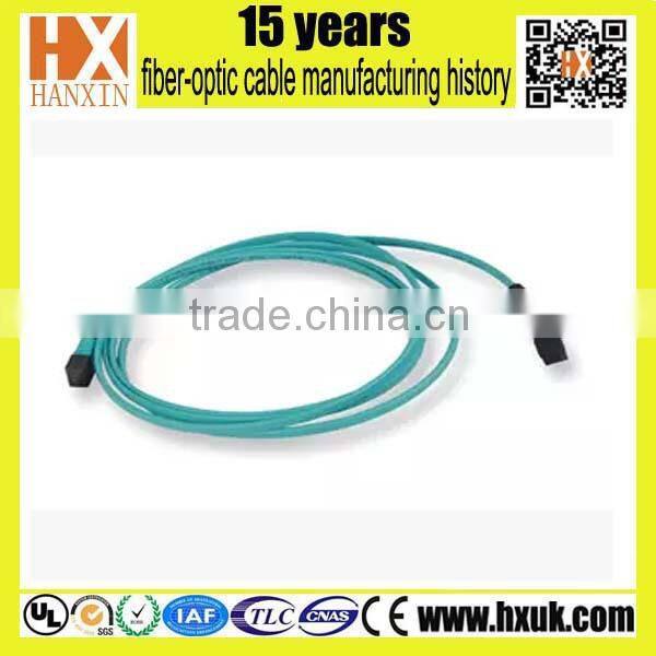 1/2/12/24 Cores SM/MM/OM3 MTP Optical Fiber Patch Cord Manufacturer